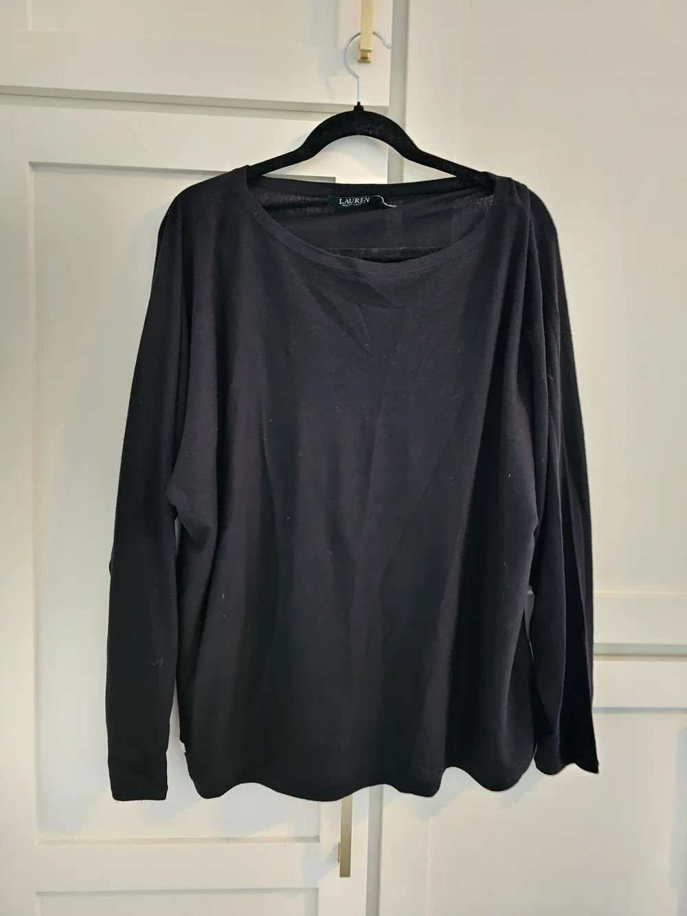 Lauren Ralph Lauren Men's Long-Sleeve Black Crewneck Sweater